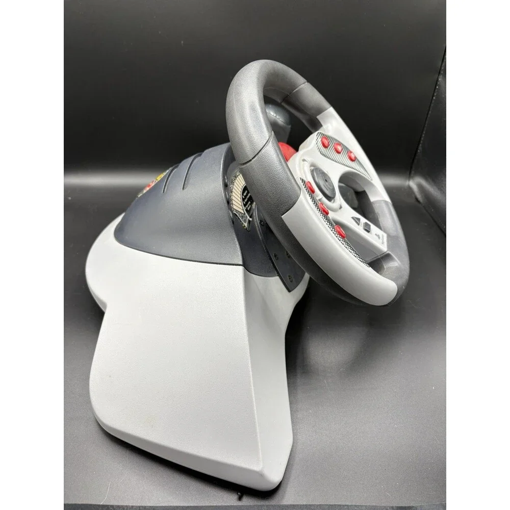 PlayStation Mad Catz MC2 Racing Steering Wheel and Pedals PS1/PS2 Tested/Working